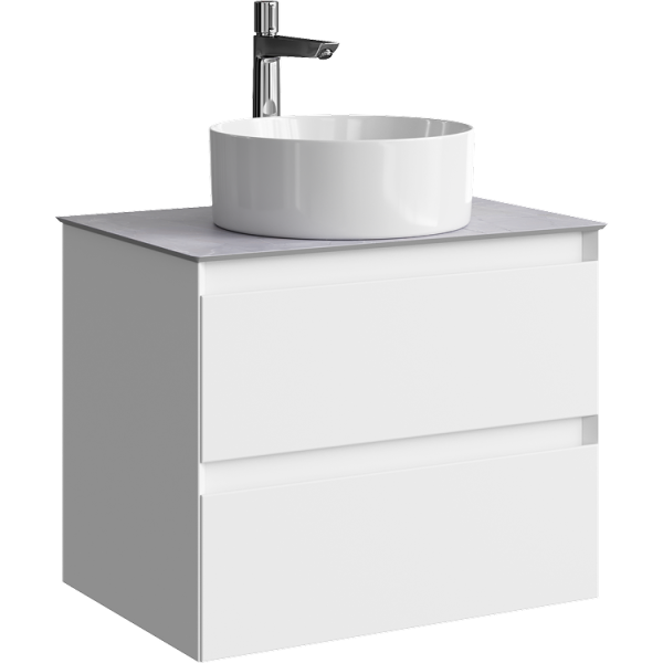 Тумба под накладную раковину Aqwella Geometria 65 GE01652WM белая фото