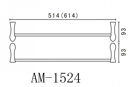Полотенцедержатель Art&Max Elegant AM-E-1524 хром фото