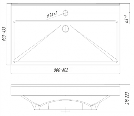 Раковина Акватон Fest 80 1AX168WBXX000 фото