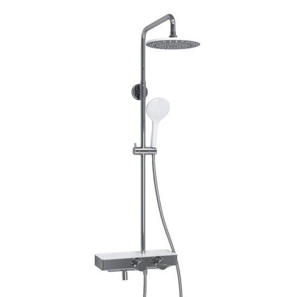 Душевая система (стойка) с термостатом WasserKRAFT Thermo A113.067.155.CH хромоникель фото