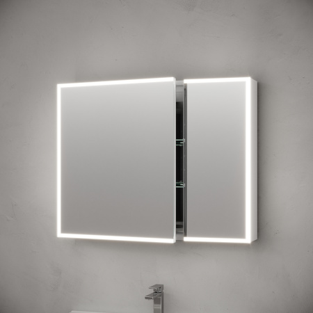 Зеркало-шкаф с подсветкой Sancos Evoke SC8090 90x70 фото