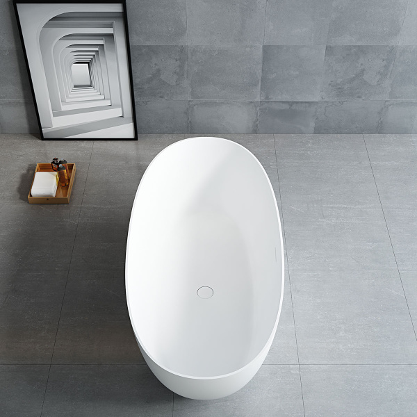 Ванна из искусственного камня Vincea Solid Surface VBT-6S01MW 170x75 белая матовая фото