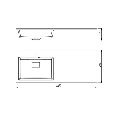 Раковина над стиральной машиной Uperwood Cosmos 120 291020411 фото