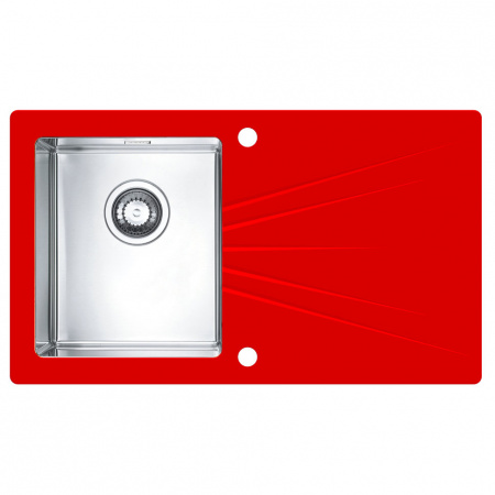Мойка для кухни Alveus Karat 10 Красный чаша слева фото
