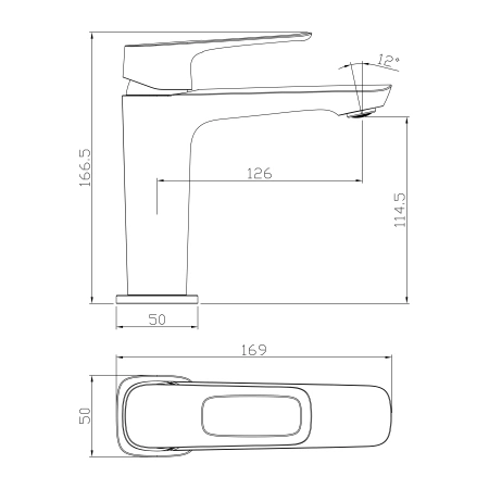 Смеситель для раковины Rossinka RS46 RS46-11 фото