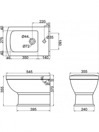 Биде подвесное BelBagno Romance BB300BH фото