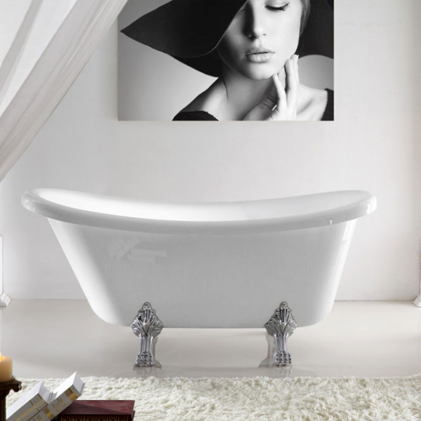 Ванна акриловая Abber AB9293 170x75 на ножках фото