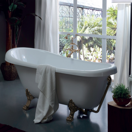 Ванна Kerasan Retro 105593 bi/br 170х77 на ножках фото