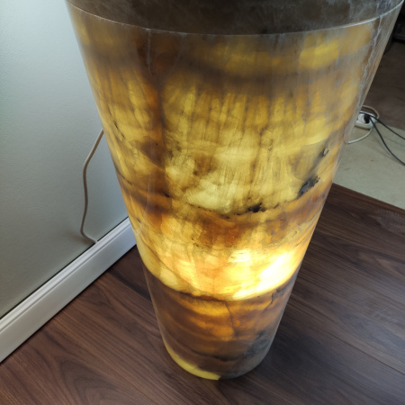 Раковина напольная из оникса Grey ON-01345 (40*40*90) фото