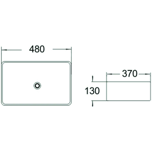 Накладная раковина SantiLine SL-1010MB 48x37 черная матовая фото