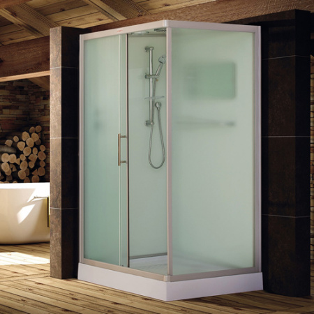 Душевая кабина Esbano ESKB129CKR (со стеклянной крышей) 120х90 фото