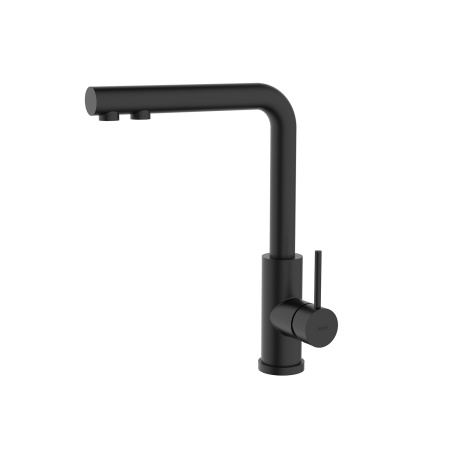 Смеситель для кухни под фильтр Iddis Rule RULBLLFi05 черный матовый фото