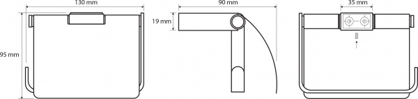 Держатель для туалетной бумаги Bemeta Nero 135012010 фото