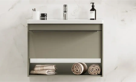 Тумба под раковину Акватон Хоуп 80 1A287301HP9D0 хаки фото