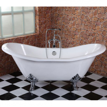 Чугунная ванна Elegansa Taiss chrome 180х80 на ножках фото