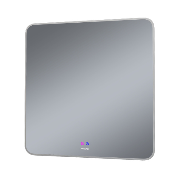 Зеркало с сенсорным выключателем и подогревом Grossman ELEGANS-норма 178080 80x80 фото