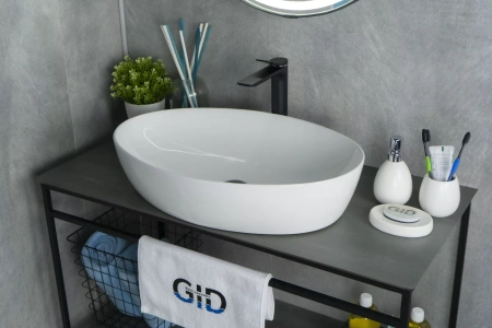 Накладная раковина GID 9433 61х41 фото