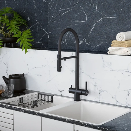 Смеситель для кухни с фильтром для воды DQ Kitchen DA1462505Black фото