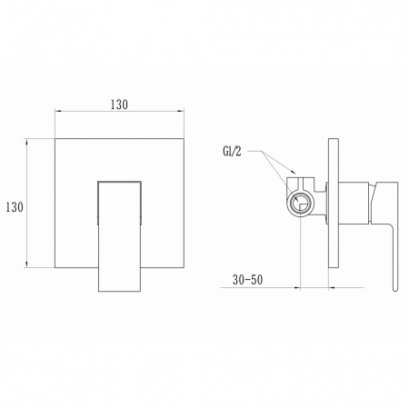 Смеситель для душа Ganzer GZ51 GZ 5103E фото