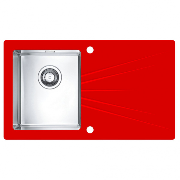 Мойка для кухни Alveus Karat 10 Красный чаша слева фото