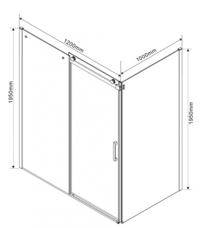 Душевой уголок Vincea Como VSR-1C1012CL 120x100 фото