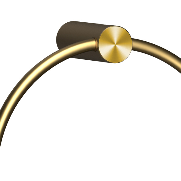 Полотенцедержатель кольцо Raiber Premium Graceful RPG-80006 матовое золото фото