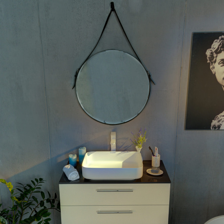 Накладная раковина Montebianco Loreto lungo 495 12017 49x36 фото