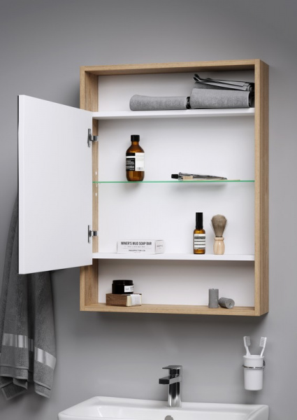 Зеркало-шкаф Aqwella Сити SIT0406DB фото