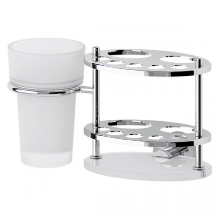 Держатель зубных щеток и пасты со стаканом FBS Nostalgy NOS 061 фото