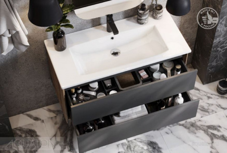 Тумба с раковиной Акватон Сохо 100 1A258201AJA00 фото