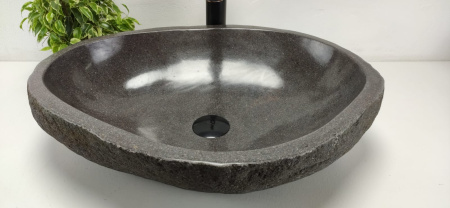 Накладная раковина из речного камня RS0781 (57*43*15) фото