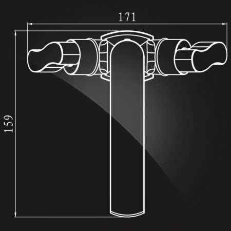 Смеситель для раковины двухвентильный Elghansa New Wave Zeta 1907592 фото