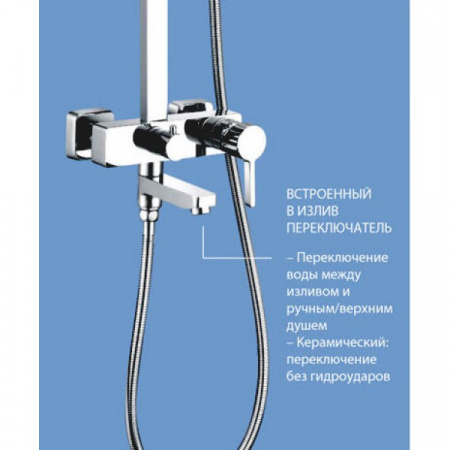 Душевая система (стойка) Lemark Tropic LM7004C фото