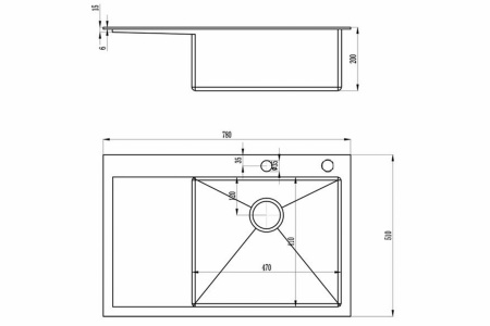 Мойка кухонная Zorg Inox RX RX-7851-R фото