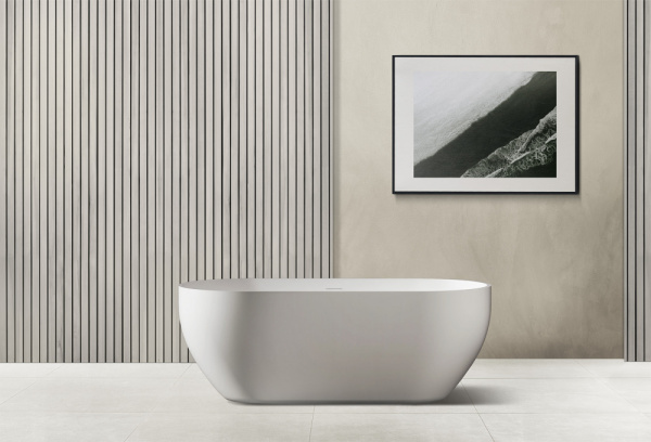 Ванна из искусственого камня Abber Stein AS9613-1.7 170x75 белая матовая фото