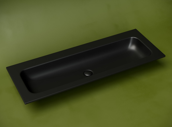 Раковина Ceramica Nova Grace CN7016MBwx 121x45 черная матовая  фото