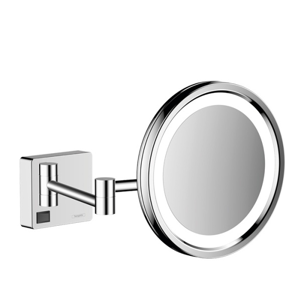 Косметическое зеркало с подсветкой Hansgrohe AddStoris 41790000 хром фото