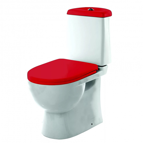 Унитаз-компакт Sanita luxe Best Color Red с сиденьем soft close BSTSLCC07110522 фото