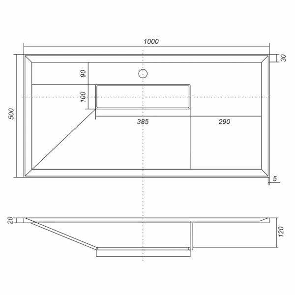 Раковина Uperwood Lotus 100 35480000001  белая матовая фото