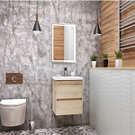 Тумба с раковиной подвесная Art&Max Family Family-500-2C-SO-PB 50 см сканди