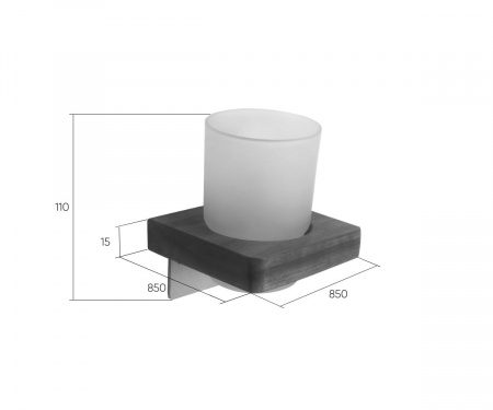 Стакан для зубных щеток Bronze de Luxe Forest 10704G матовое золото фото