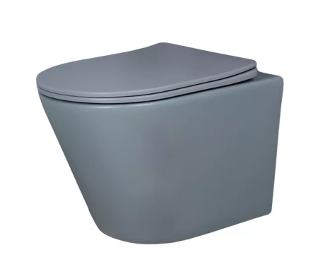 Подвесной унитаз GID Tr2130gm серый матовый фото