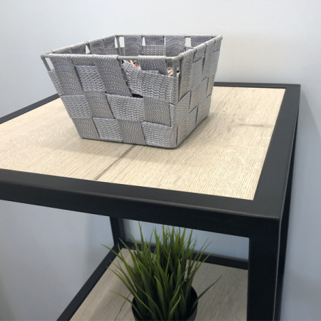 Стеллаж напольный Comforty Мальме 40 дуб дымчатый фото