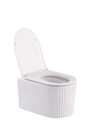 Подвесной унитаз со смывом торнадо Santiline SL-5008 с сиденьем фото