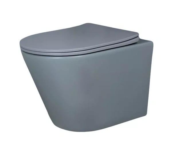 Подвесной унитаз GID Tr2130gm серый матовый фото