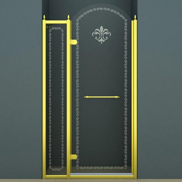 Душевая дверь Cezares Retro RETRO-B-12-120-CP-G-R 120 см золото R фото