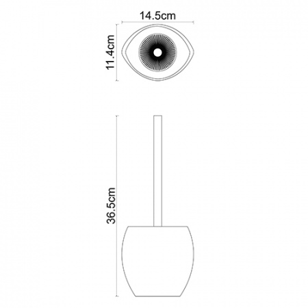 Ершик для унитаза WasserKRAFT Eider K-33327 фото