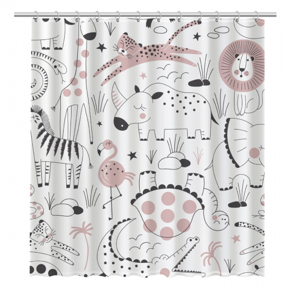 Текстильная шторка для ванны Fixsen Design Africa FX-2510 фото