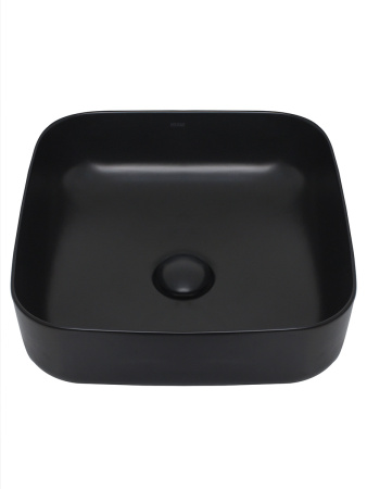 Раковина накладная AQUAme AQM5011 390x390x130 черный матовый фото