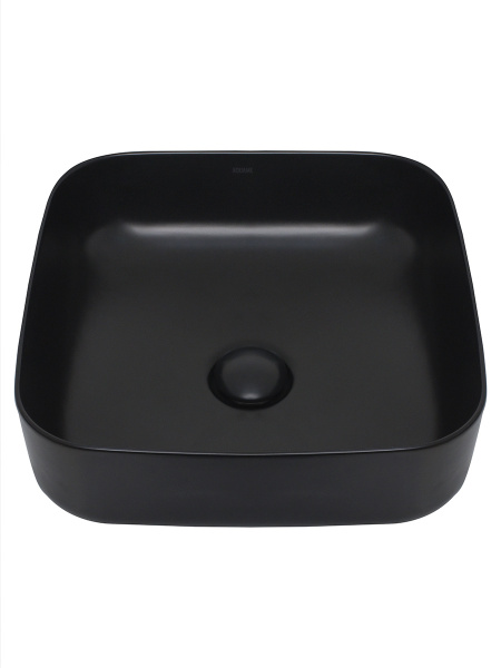 Раковина накладная AQUAme AQM5011 390x390x130 черный матовый фото
